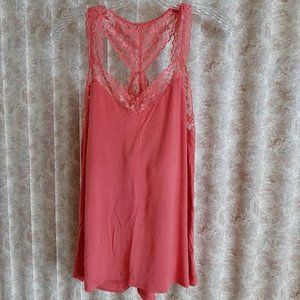 NWOT coral camisole top PJ Salvage size Large